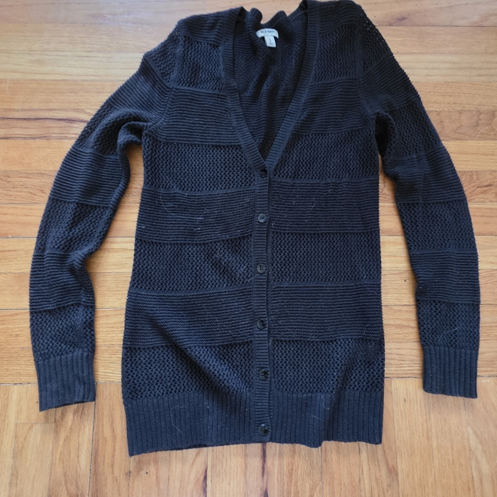 Old Navy Women's Black Cardigan Sweater